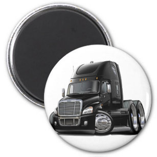 Freightliner Cascadia Black Truck Magnet