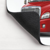 Freightliner Cascadia Rot-LKW Mousepad (Ecke)