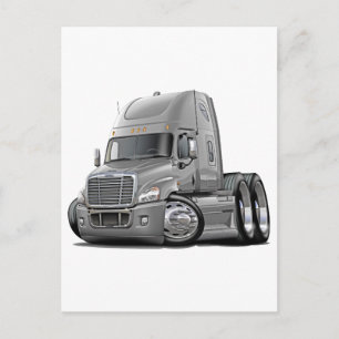 Freightliner Cascadia Silver Truck Postkarte