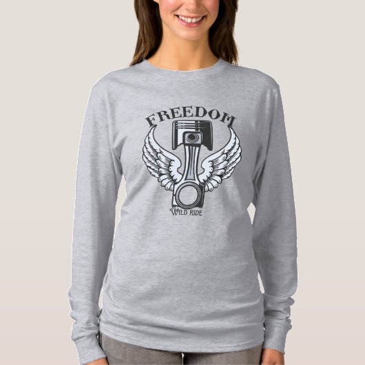 Freigiebpistolen Vintager Motorrad-T - Shirt (Vorderseite)