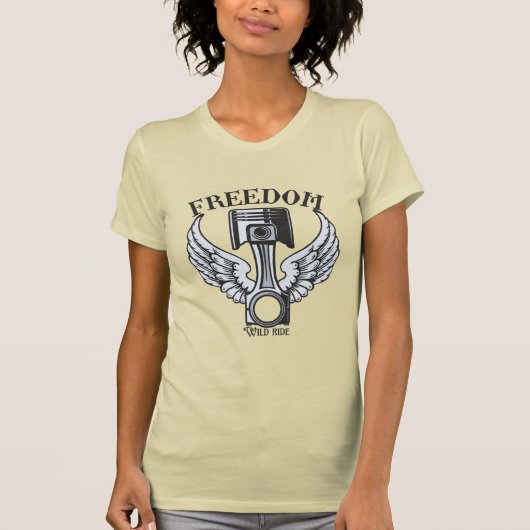 Freigiebpistolen Vintager Motorrad-T - Shirt (Vorderseite)