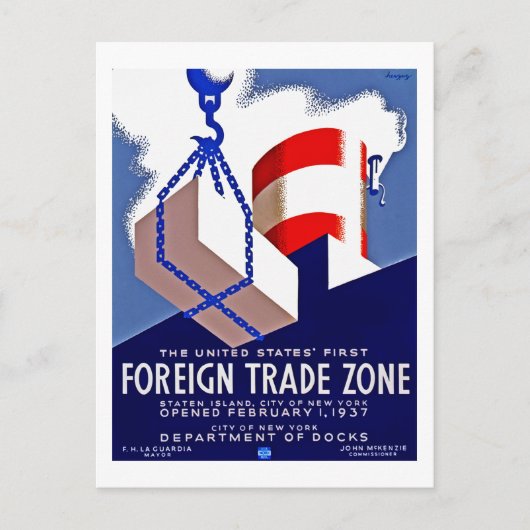 Freihandelszone Postkarte (Vorderseite)