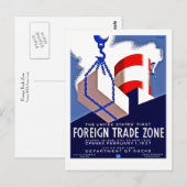 Freihandelszone Postkarte (Vorne/Hinten)