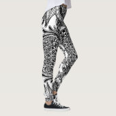 Freihändige Ganzseite B&W Leggings (Rechts)