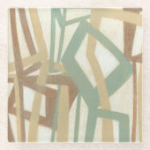 Freihändige Malerei vom Normannen Wyatt Glasuntersetzer (Vorderseite)