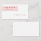 Freihändiger stilvoller sauberer Entwurf erröten Visitenkarte (Vorne/Hinten)