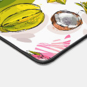 Freihandtexturiertes Fruchtmuster Schreibtischunterlage (Ecke)