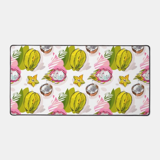 Freihandtexturiertes Fruchtmuster Schreibtischunterlage (Vorderseite)