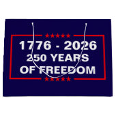 Freiheit 1776-2026 große geschenktüte (Vorderseite)