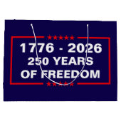 Freiheit 1776-2026 große geschenktüte (Rückseite)