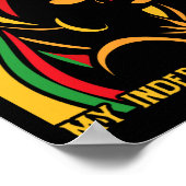 Freiheit 1865 Mein Unabhängigkeitstag Frauen Poster (Ecke)