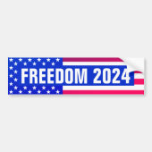Freiheit 2024 (Flagge) Autoaufkleber (Vorne)