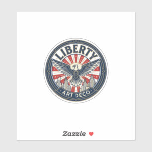 Freiheit Abenteuer Patriotisch Patriotisch Pulp Bu Aufkleber