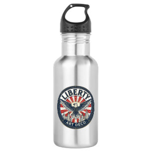 Freiheit Abenteuer Patriotisch Patriotisch Pulp Bu Edelstahlflasche