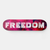 Freiheit - Abstraktes Skateboard (Horizontal)