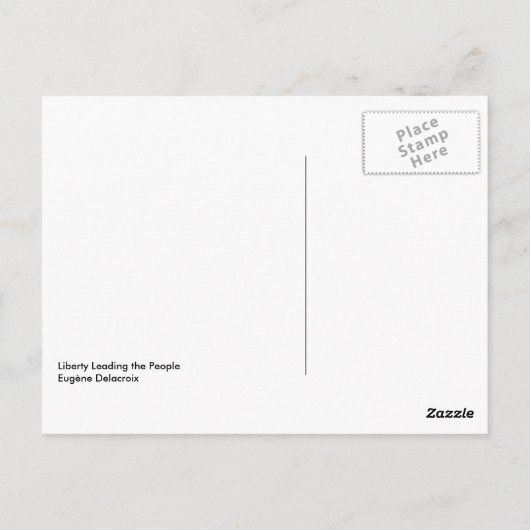 Freiheit als Führer des Volkes Postkarte (Rückseite)