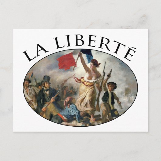 Freiheit als Leitfaden für das Volk Postkarte (Vorderseite)