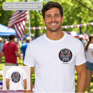 Freiheit Amerikas 250. Jubiläum Patriotisch T-Shirt