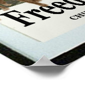 Freiheit auf dem März — Pro-Gewerkschaft-Poster Poster (Ecke)