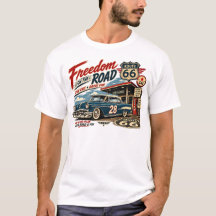 Freiheit auf der Straße Route 66 Vintage Hot Rod H