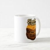 Freiheit auf Rädern Retro-Abenteuer Kaffeetasse (VorderseiteRechts)