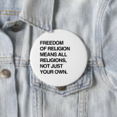 FREIHEIT BEDEUTET ALLE RELIGIONEN BUTTON (Beispiel)