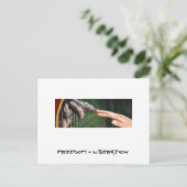 Freiheit = Befreiung Postkarte (Stehend Vorderseite)