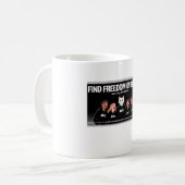 Freiheit bei der Blurt Cup-Tasse Kaffeetasse (Vorderseite Links)