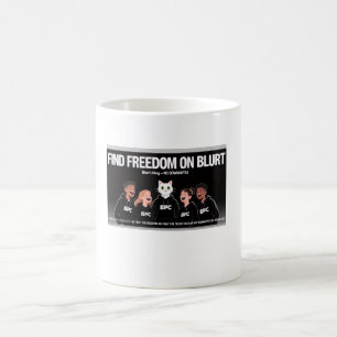 Freiheit bei der Blurt Cup-Tasse Kaffeetasse