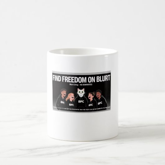 Freiheit bei der Blurt Cup-Tasse Kaffeetasse (Mittel)
