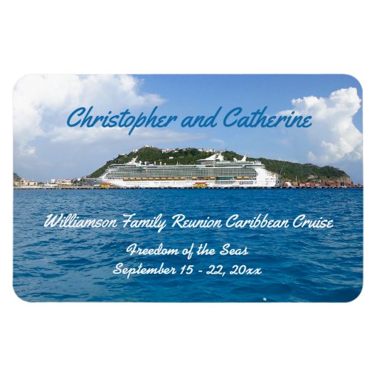 Freiheit bei Sint Maarten Stateroom Door Marker Magnet (Horizontal)