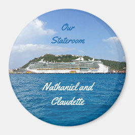 Freiheit bei Sint Maarten Stateroom Door Marker Magnet