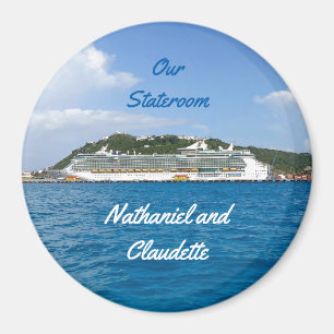 Freiheit bei Sint Maarten Stateroom Door Marker Magnet