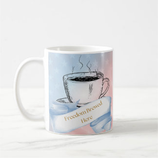 Freiheit Braut hier Patriotische Kaffee Tasse
