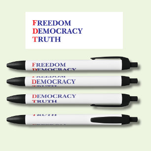 Freiheit Demokratie Wahrheit Kugelschreiber