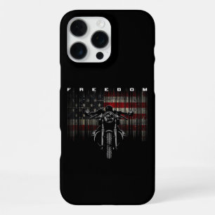 Freiheit der amerikanischen Flagge für Motorräder iPhone 16 Pro Max Hülle