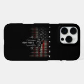 Freiheit der amerikanischen Flagge für Motorräder iPhone Hülle (Rückseite (Horizontal))