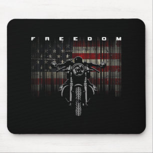 Freiheit der amerikanischen Flagge für Motorräder Mousepad