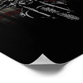 Freiheit der amerikanischen Flagge für Motorräder Poster (Ecke)