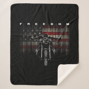 Freiheit der amerikanischen Flagge für Motorräder Sherpadecke