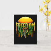 Freiheit der Aufkleber Karte (Gelbe Blume)