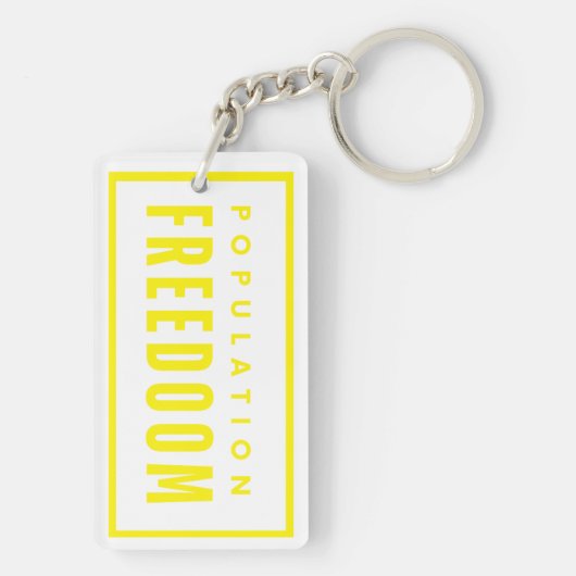 Freiheit der Bevölkerung Schlüsselanhänger (Rückseite)