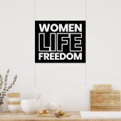 Freiheit der Frau - Freier Iran Poster (Küche)
