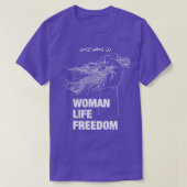 Freiheit der Frau Iran Menschenrechte T-Shirt (Design vorne)