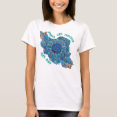 Freiheit der Frau | Persian Minakari Green T-Shirt (Vorderseite)