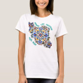 Freiheit der Frau | Persian Tiles Green T-Shirt (Vorderseite)