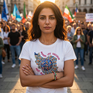 Freiheit der Frau Persische Kunst Rote iranische T-Shirt
