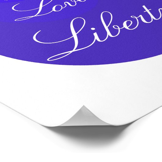 Freiheit der Liebe Poster (Ecke)