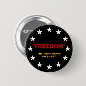 "FREIHEIT" DER NEUE KRÄFTE ÄGYPTS BUTTON (Vorne & Hinten)