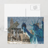 FREIHEIT - DER STATUT DER FREIHEIT - WIR, DIE MENS POSTKARTE (Vorne/Hinten)